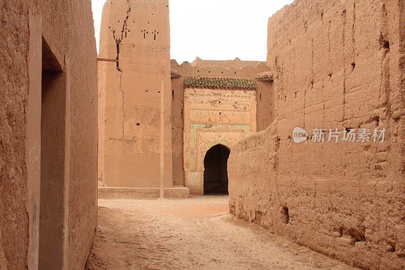 古柏柏尔村庄:Ksar El Fida, Rissani，摩洛哥